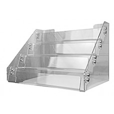 4-Tier Clear Acrylic Countertop Card Display